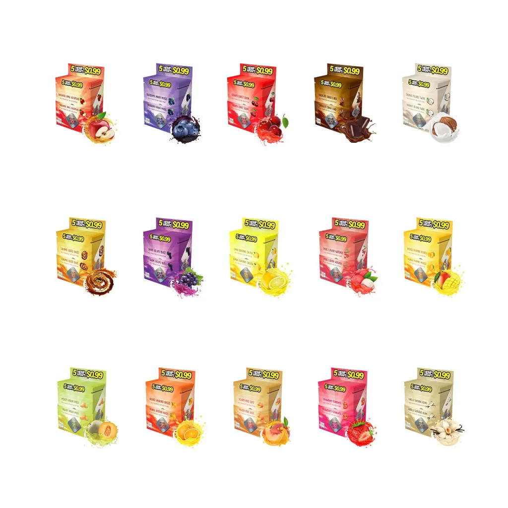 CUSTOM FLAT HHL HEMP WRAPS IN MULTIPE SIZE & FORMATS PACKED IN MYLAR BAG-BLUEBERRY-3.webp