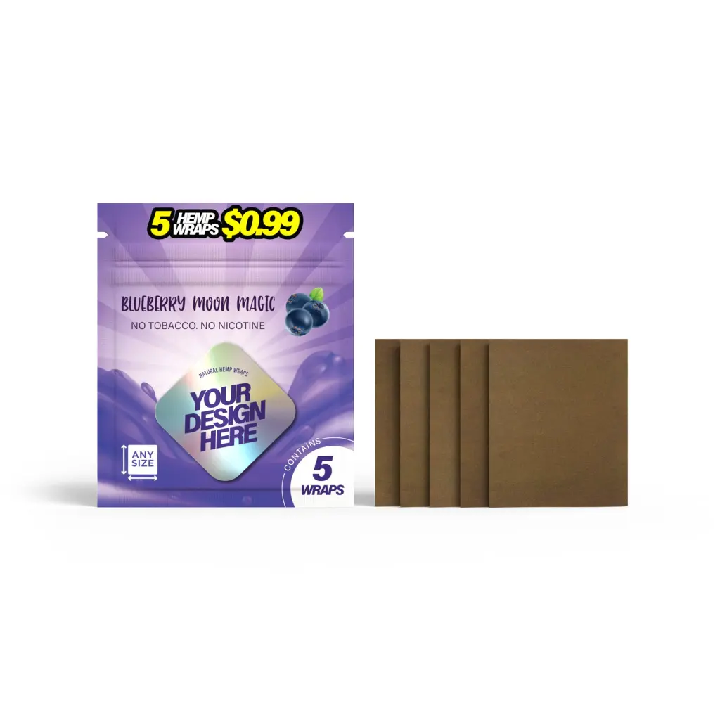 CUSTOM FLAT HHL HEMP WRAPS IN MULTIPE SIZE & FORMATS PACKED IN MYLAR BAG-BLUEBERRY-2.webp