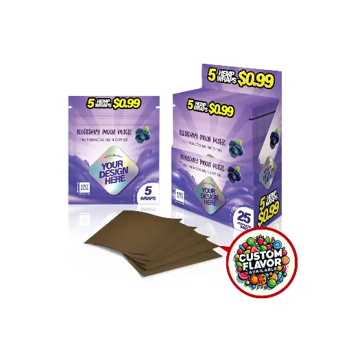 [BC-2] Custom Flavored Hemp Wrap Flat Sheets